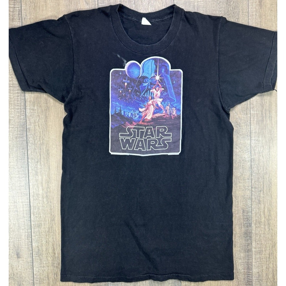 1977 Star Wars Movie T Shirt Single Stitch USA Made Mens Sz L True Vintage 70s